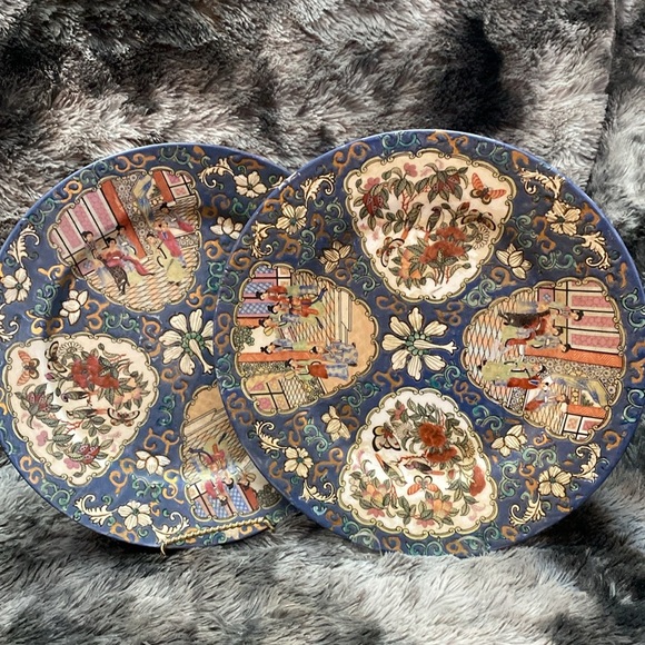 2 Chinese Vintage Rose Medallion
Enamel Porcelain Plates 10” - Picture 12 of 16